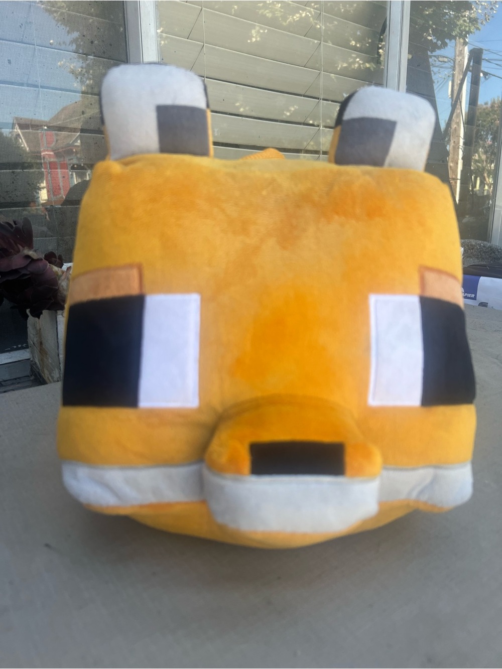 Yellow Plush Character Costume Head - Kids Theater Accessory